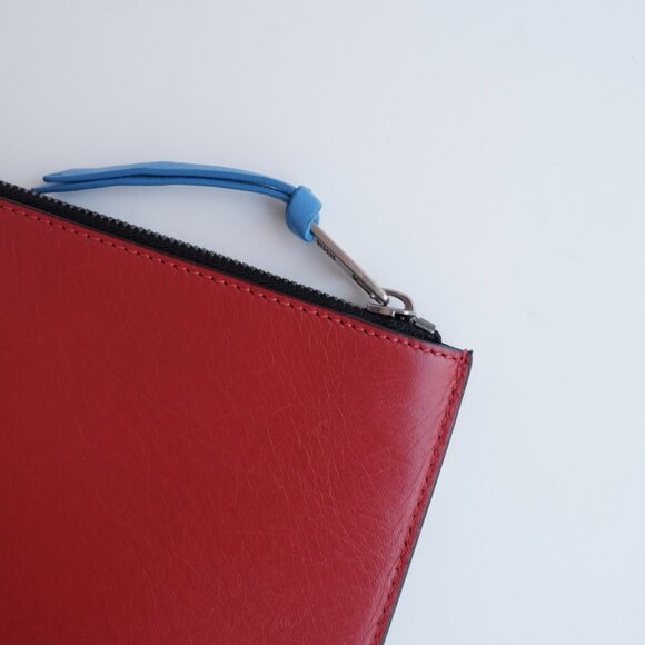 Authentic Preowned Givenchy Red Leather Clutch - Picture 7 of 13